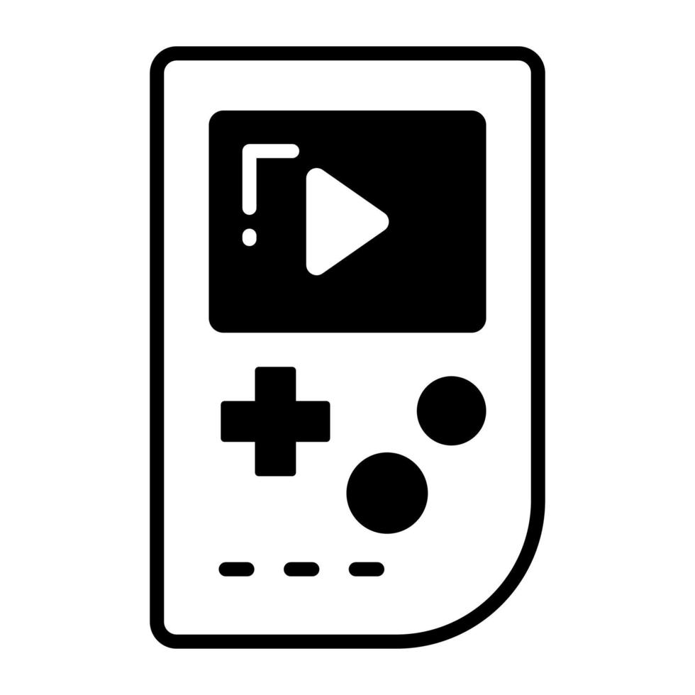 cheque esta hermosa icono de gameboy en editable estilo vector