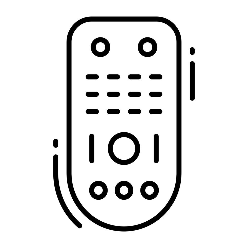 inalámbrico remoto vector diseño, personalizable icono de televisión remoto