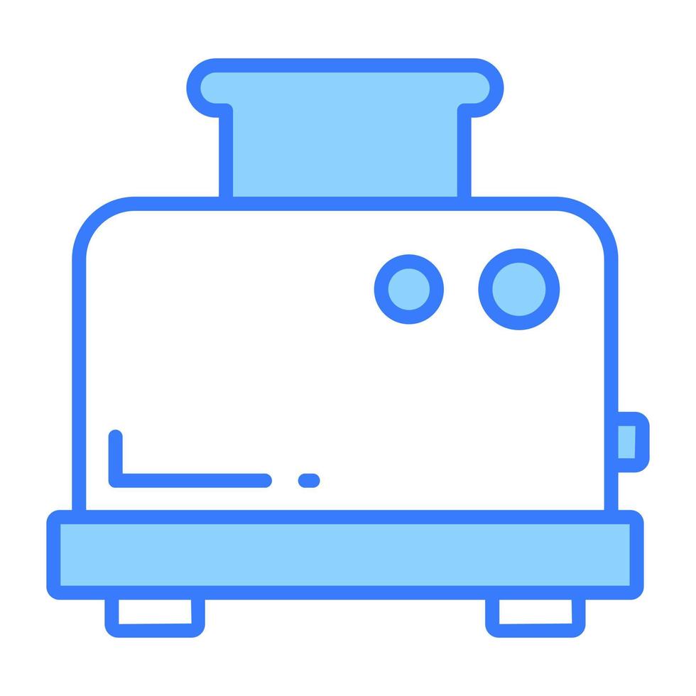 Bread with machine denoting vector of toaster, premium icon