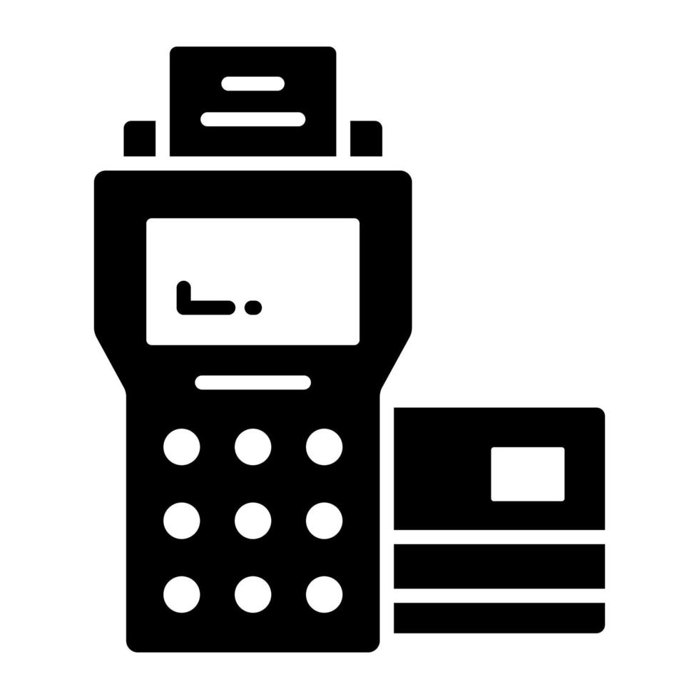 Pos terminal machine vector design, premium icon