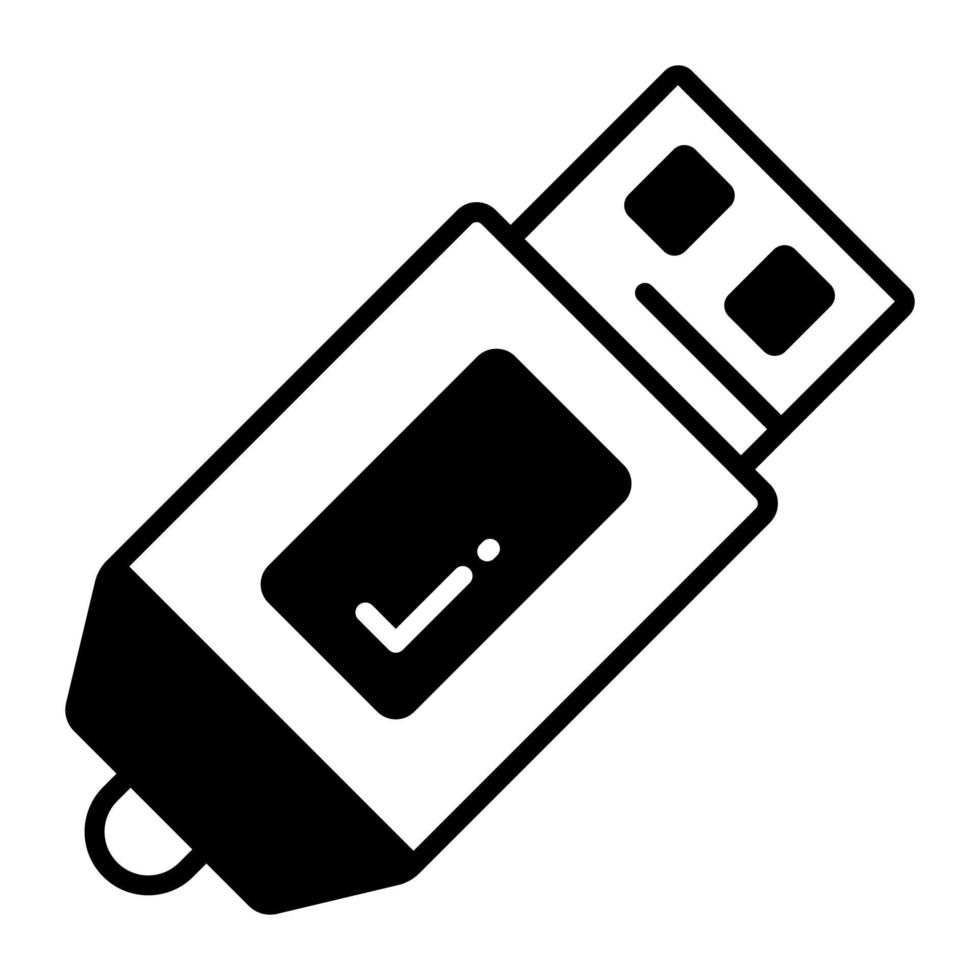 Usb vector design in modern style, universal serial bus icon