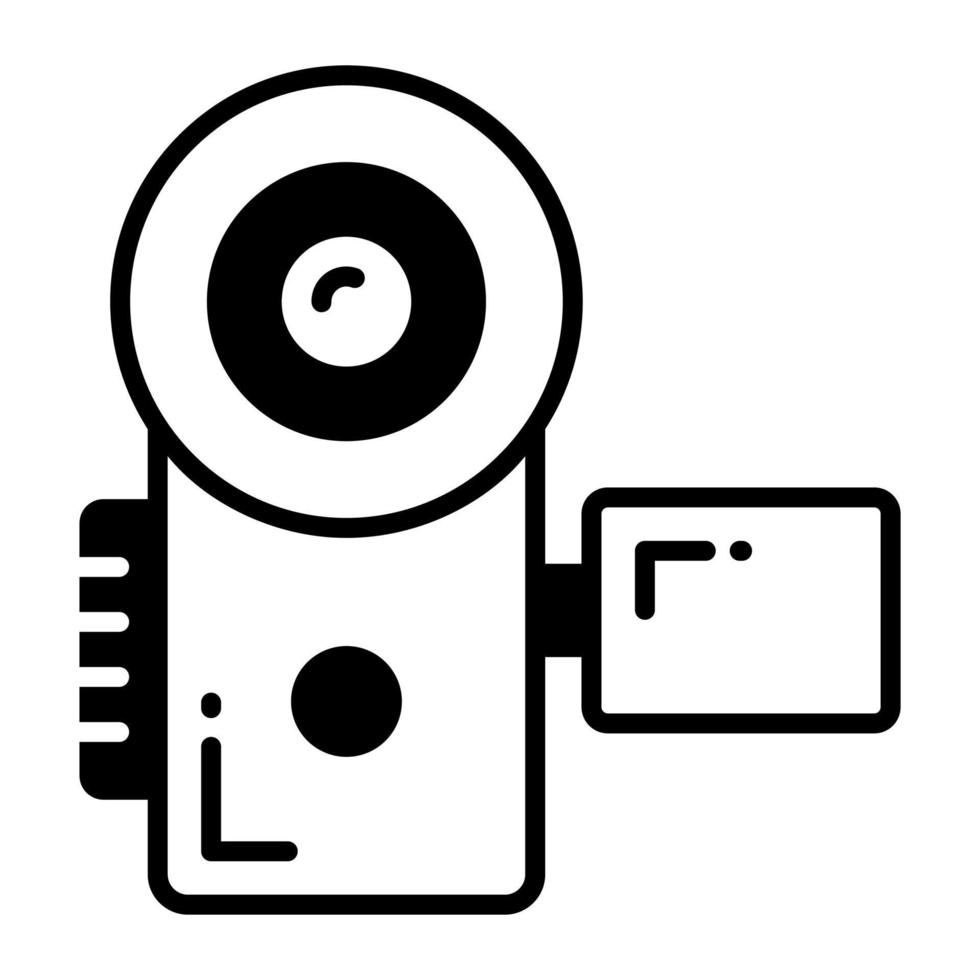 Handy cam vector design, icon of video camera