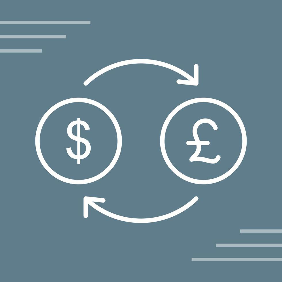 Dollar to Pound Vector Icon