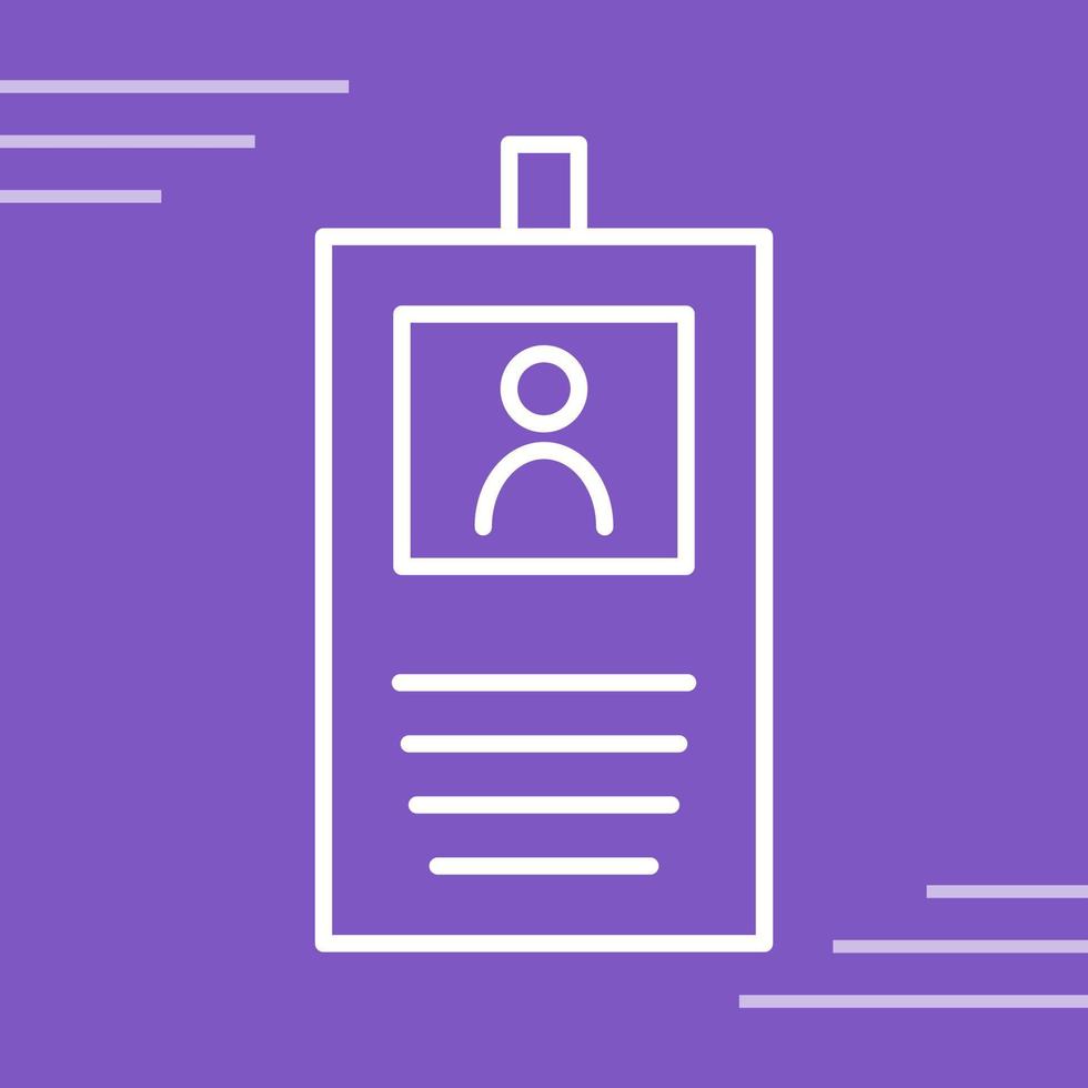 Identification Badge Vector Icon