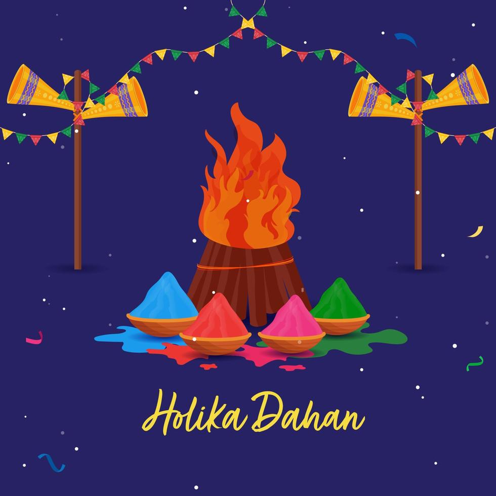 Indian Festival of Colours, Happy Holi Concept. vector