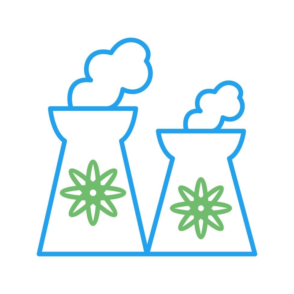 Nuclear Plant Vector Icon