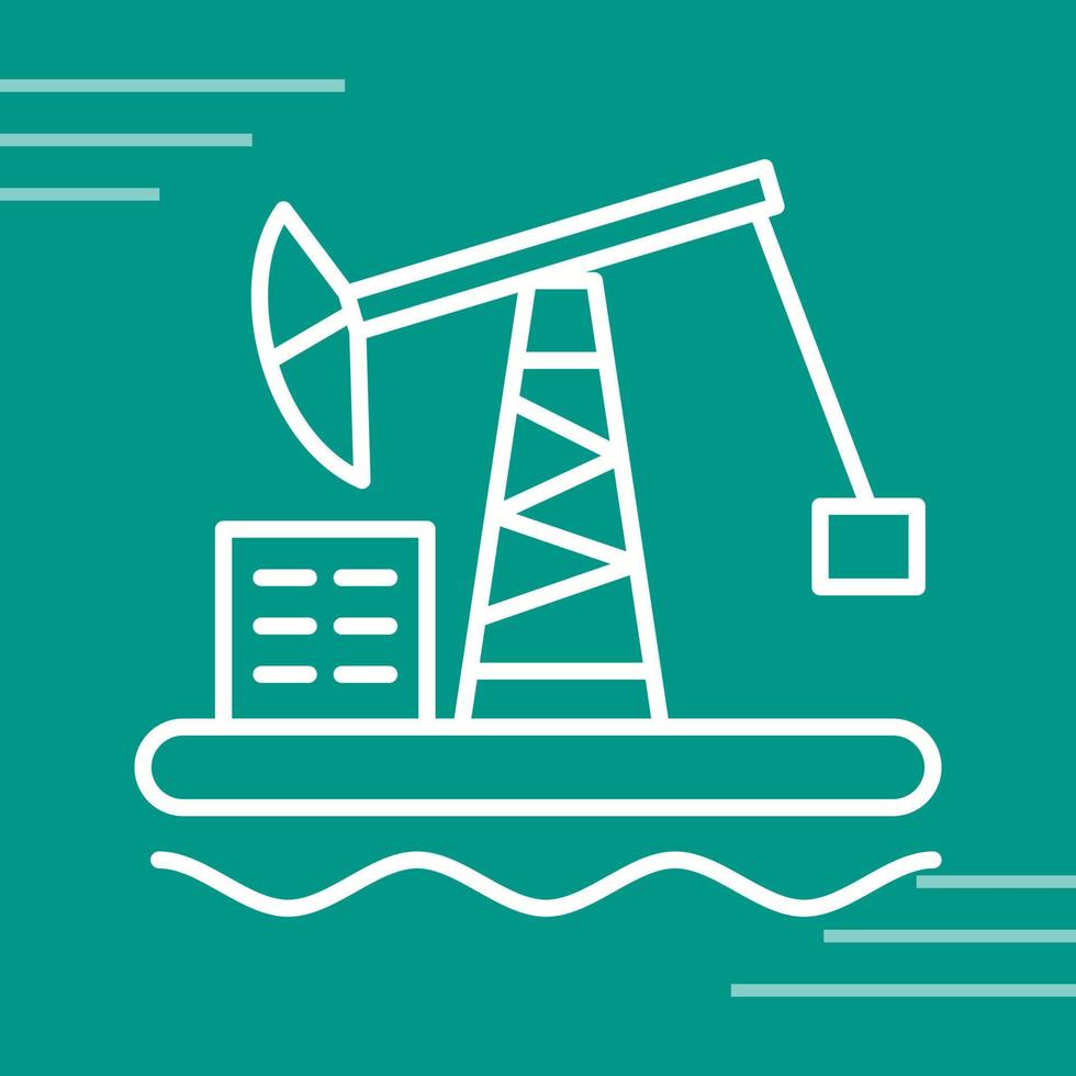 Oil Platform Vector Icon