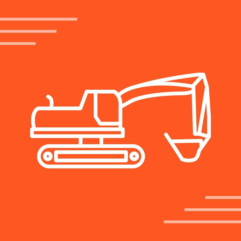 Excavator Vector Icon