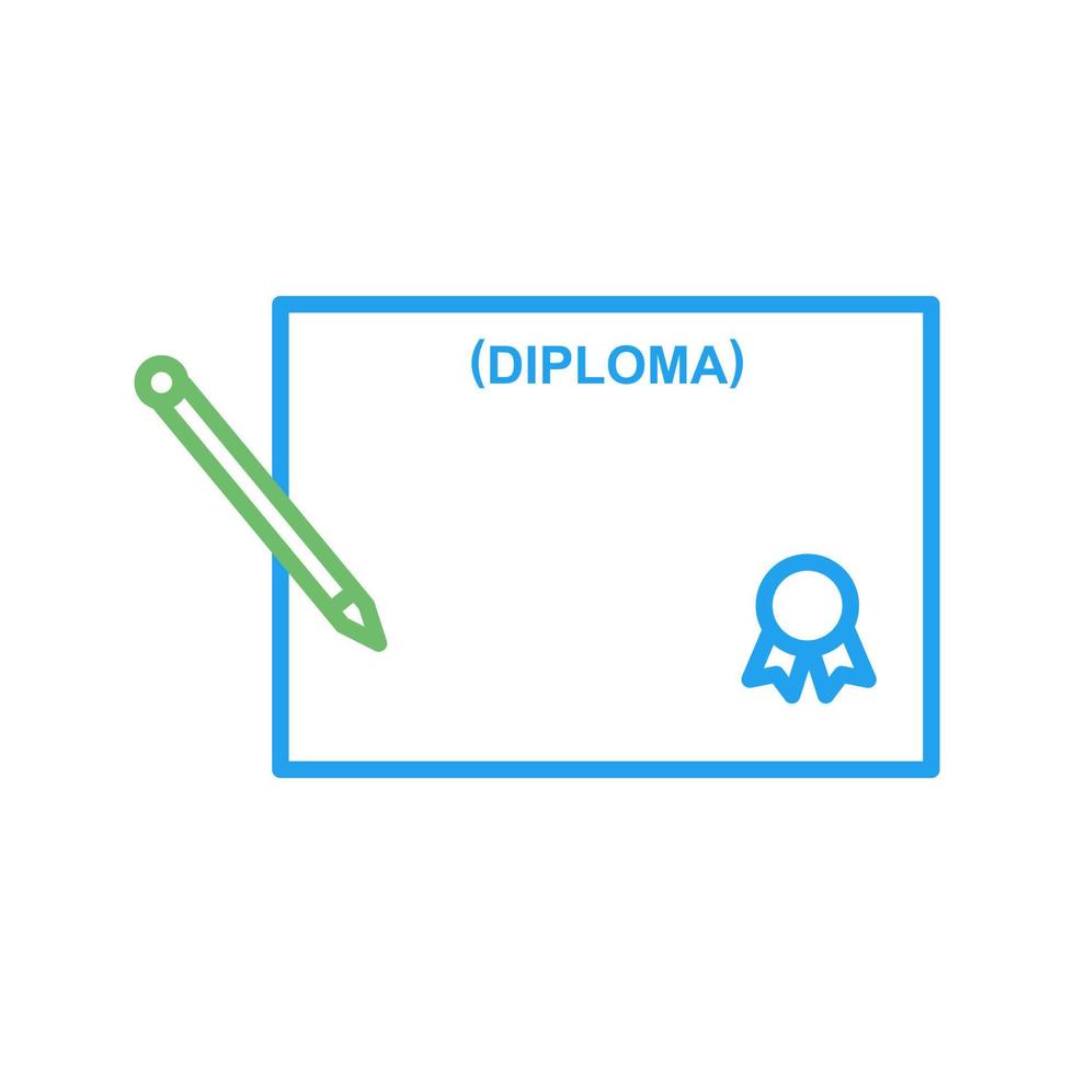 icono de vector de diploma