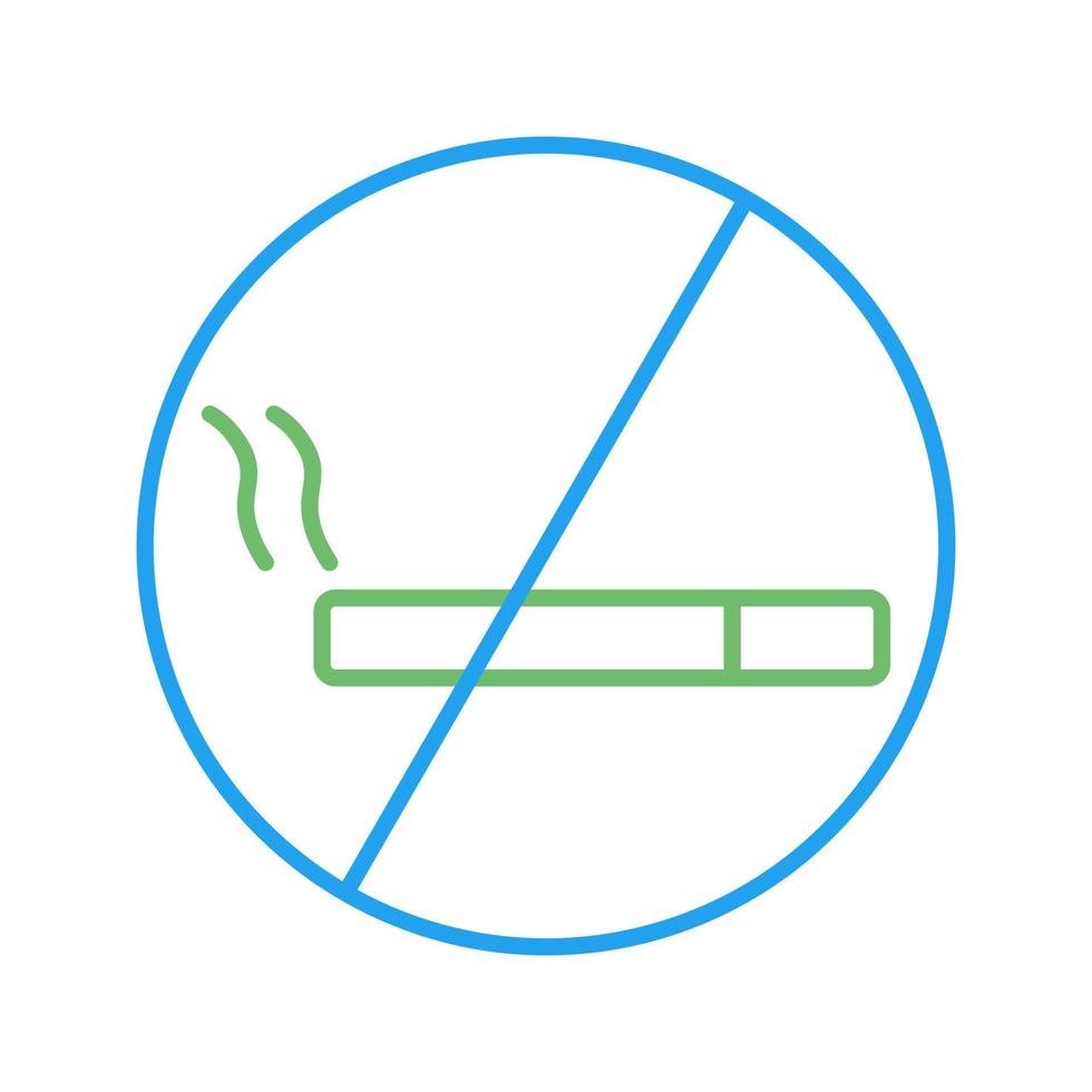 No Smoking SIgn Vector Icon