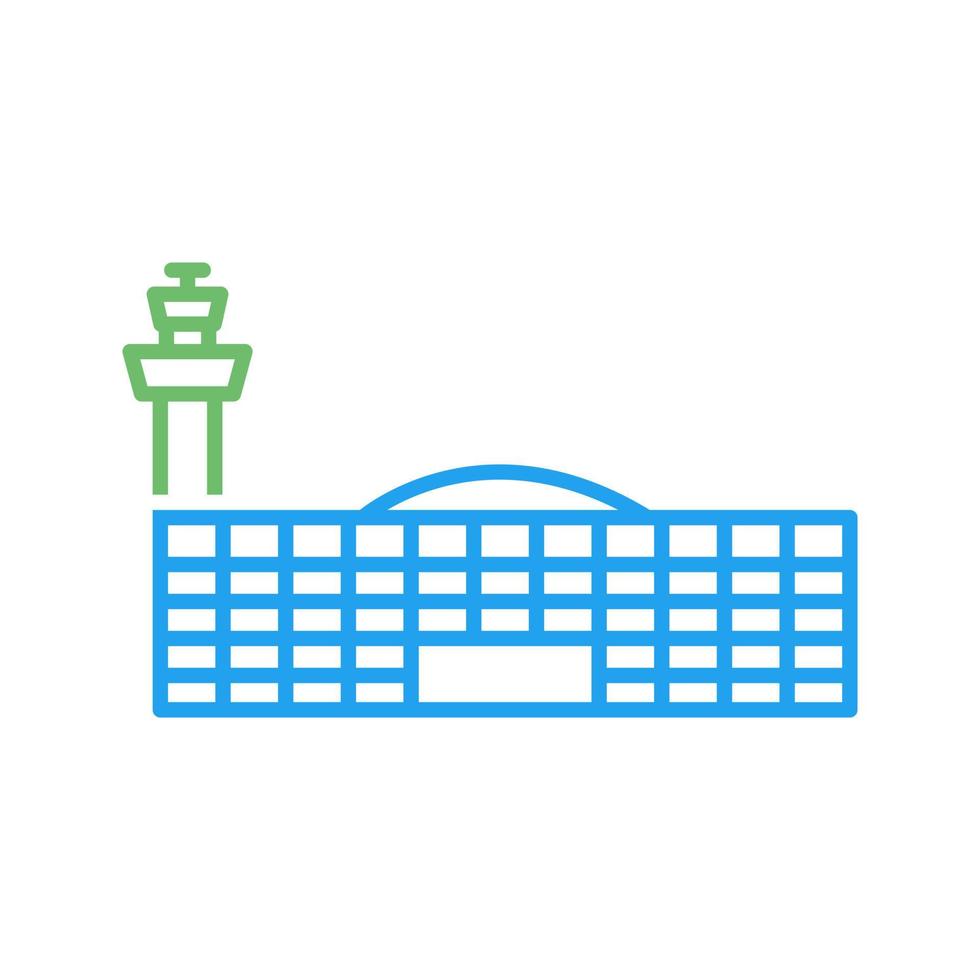 Airport Building Vector Icon