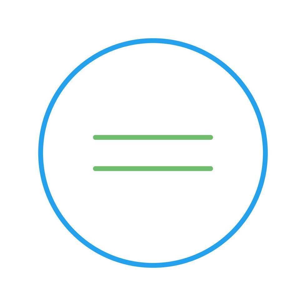 Equal To Vector Icon