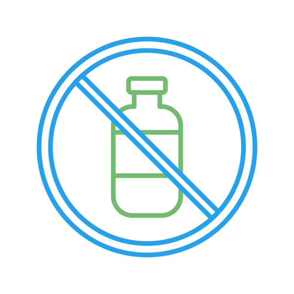 No Liquids Vector Icon