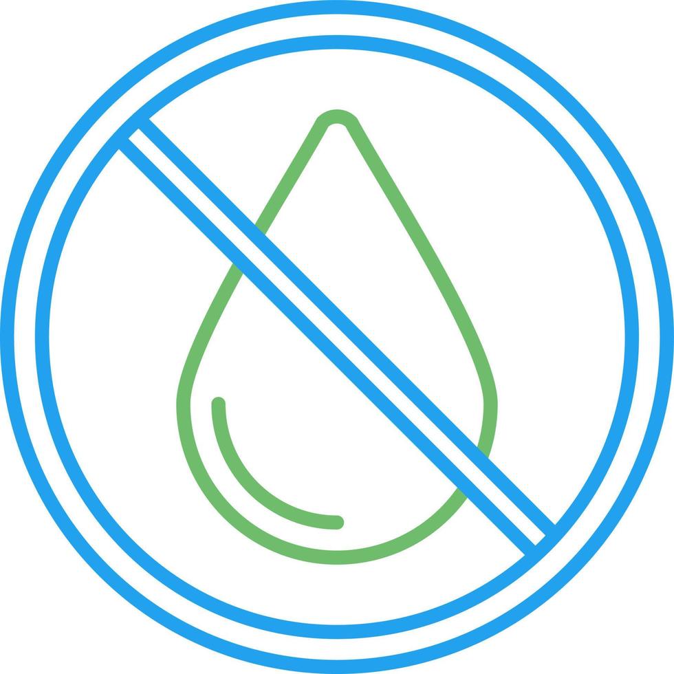 No Water Vector Icon