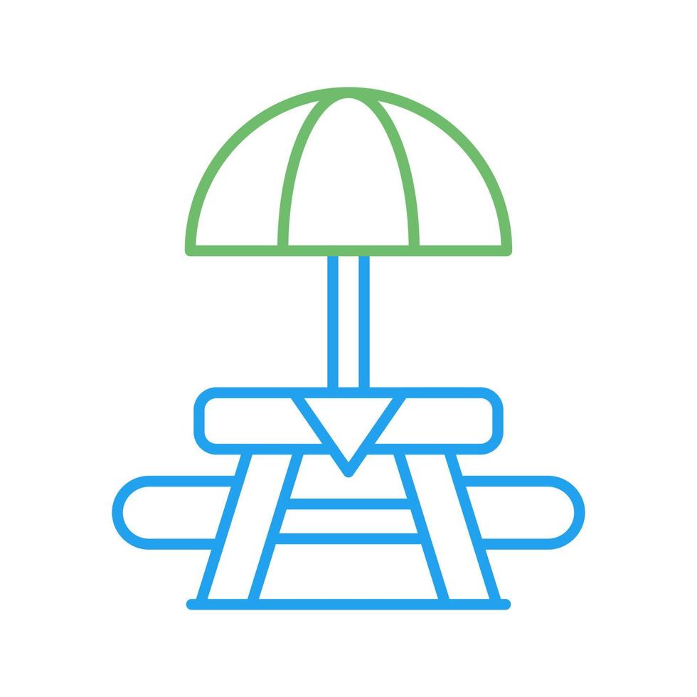Picnic Table Vector Icon