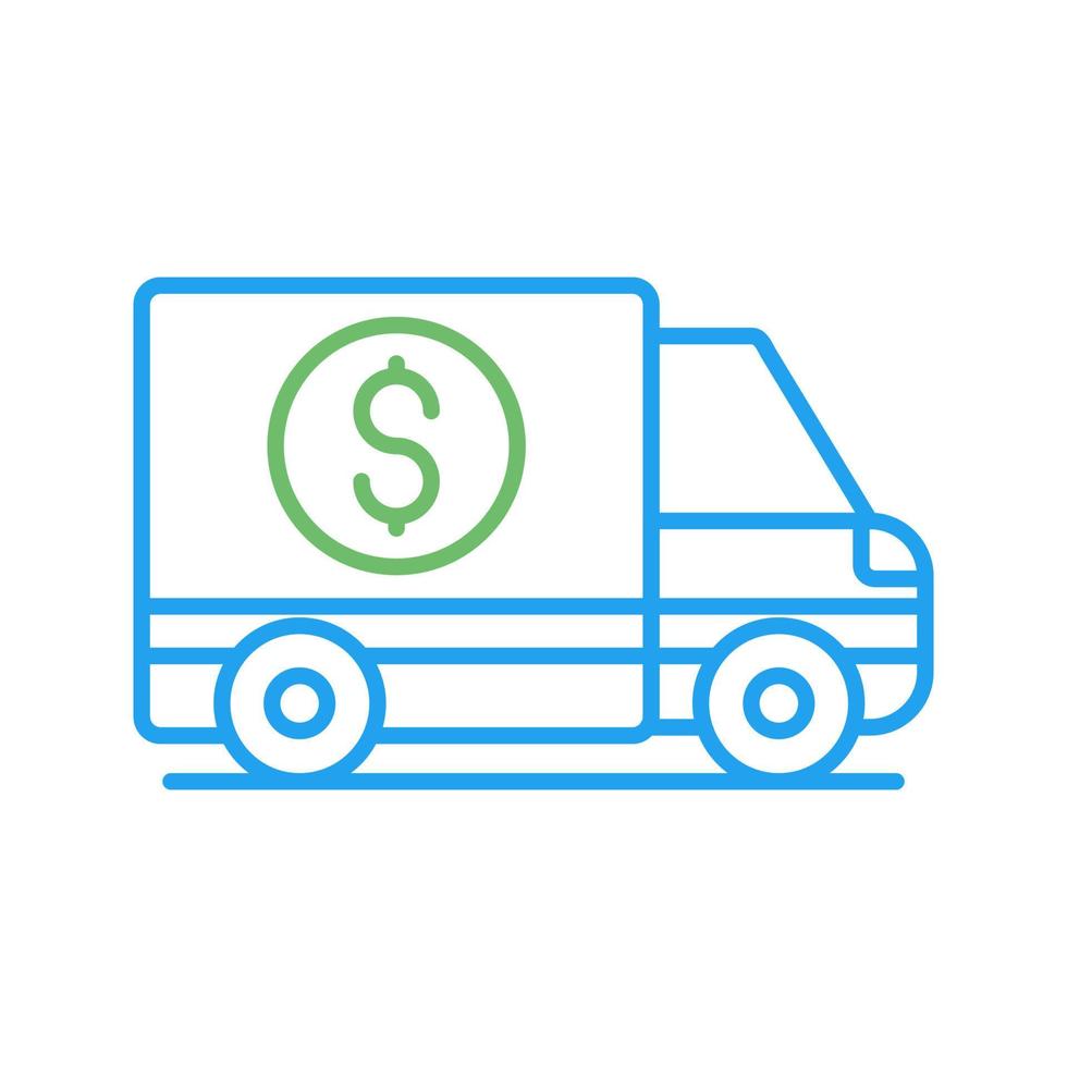 Money Truck Vector Icon