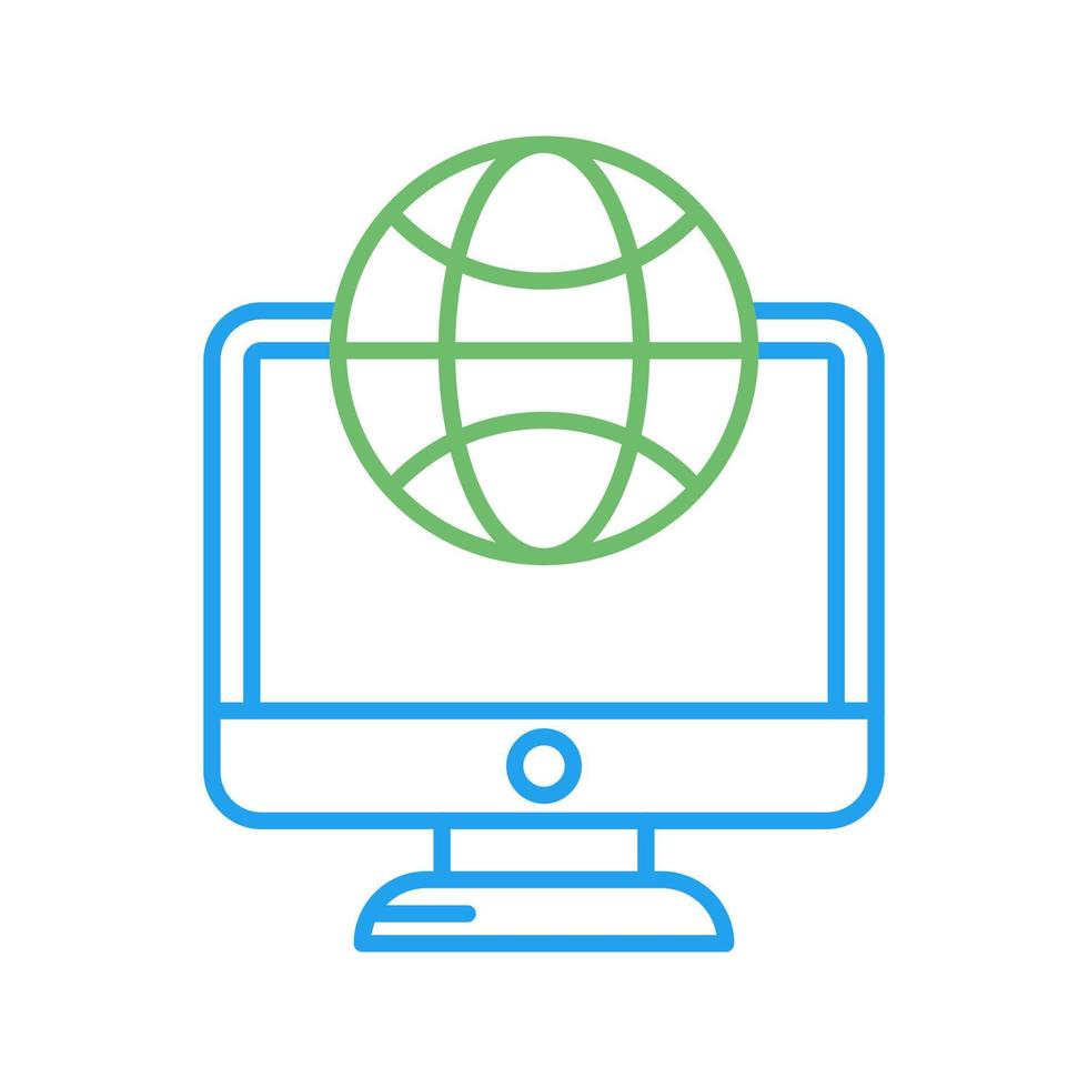 Lcd Globe Vector Icon