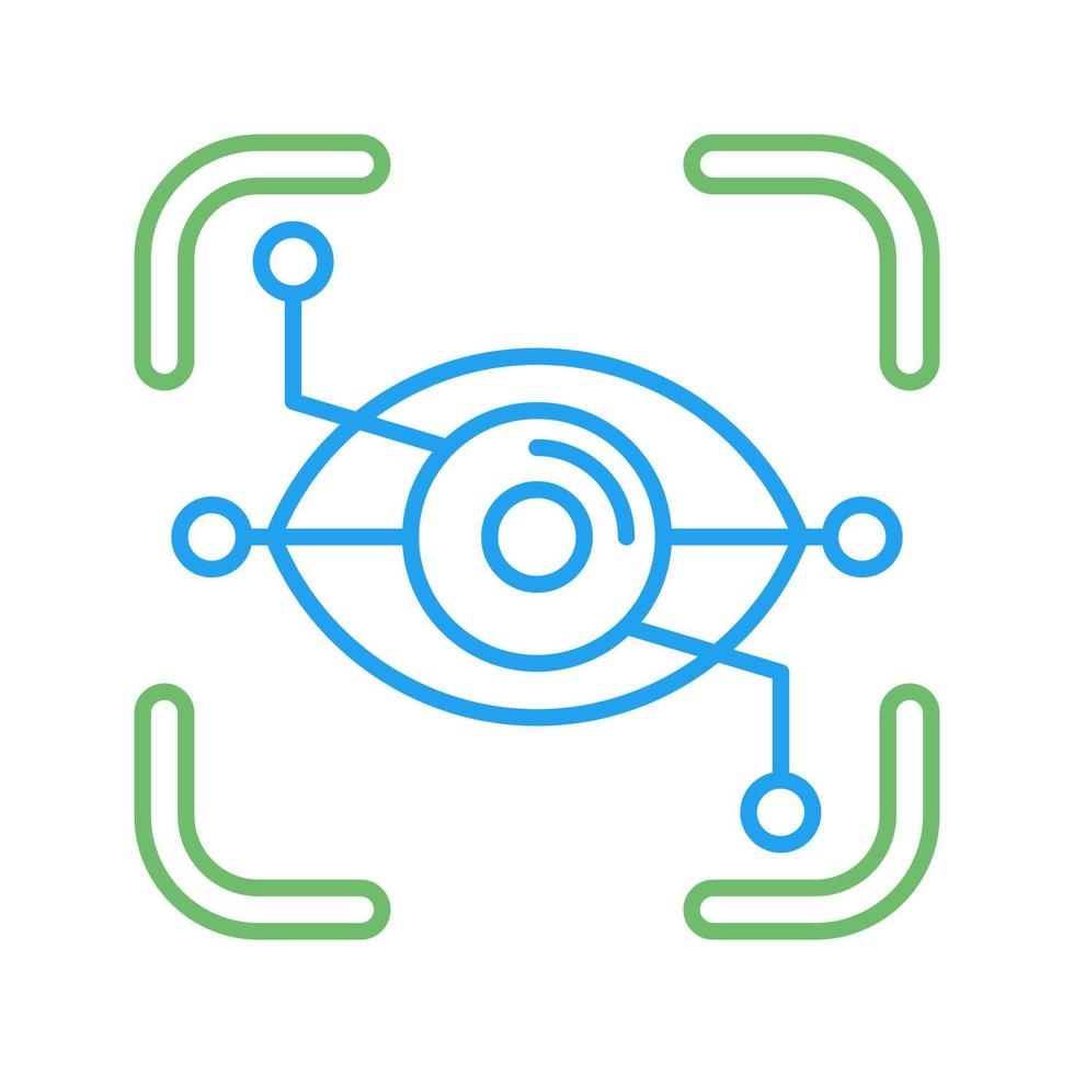 Eye Recognition Vector Icon