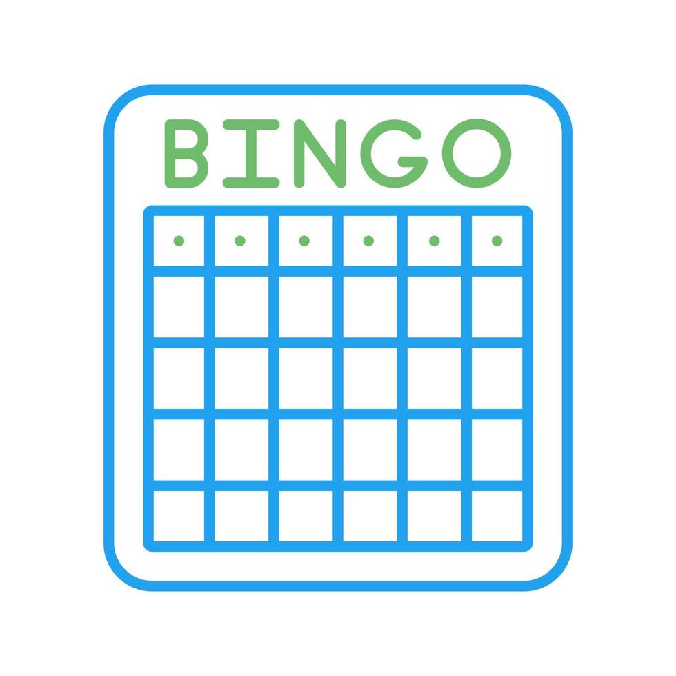 icono de vector de bingo