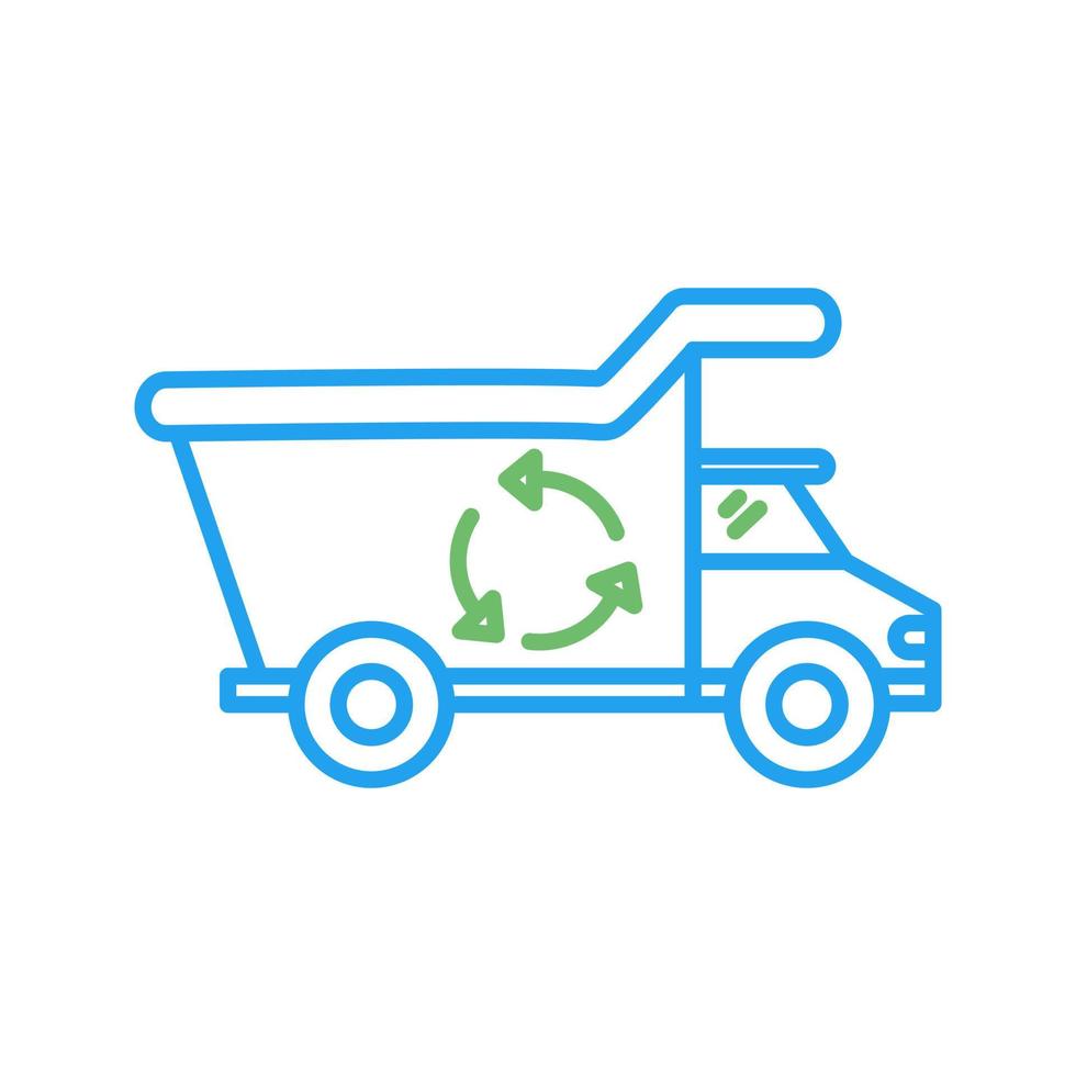 Recycling Truck Vector Icon