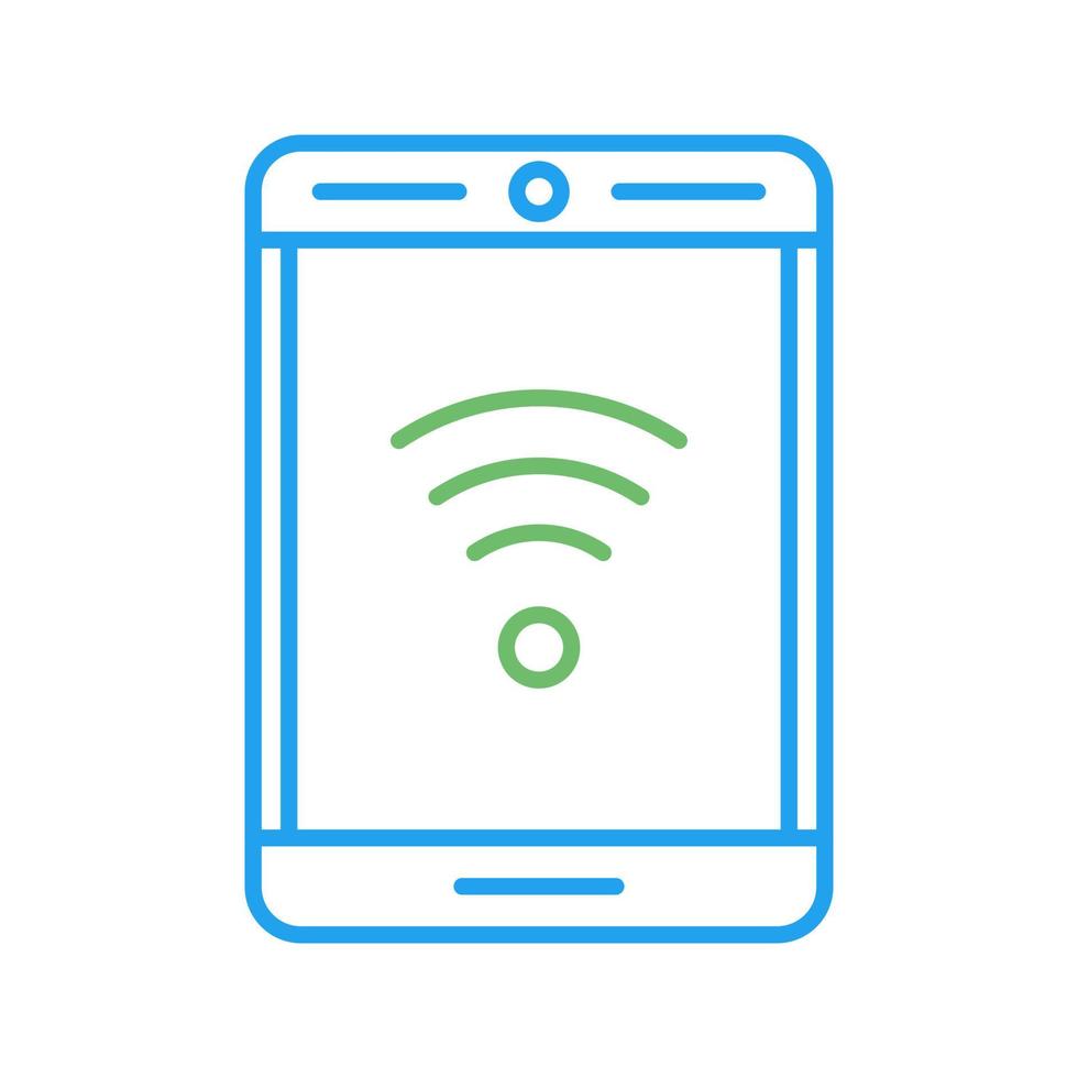 Phone With Signal Vector Icon