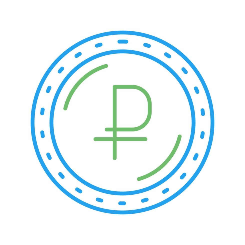 Ruble Currency Vector Icon