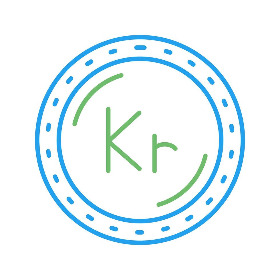 Krone Currency Vector Icon