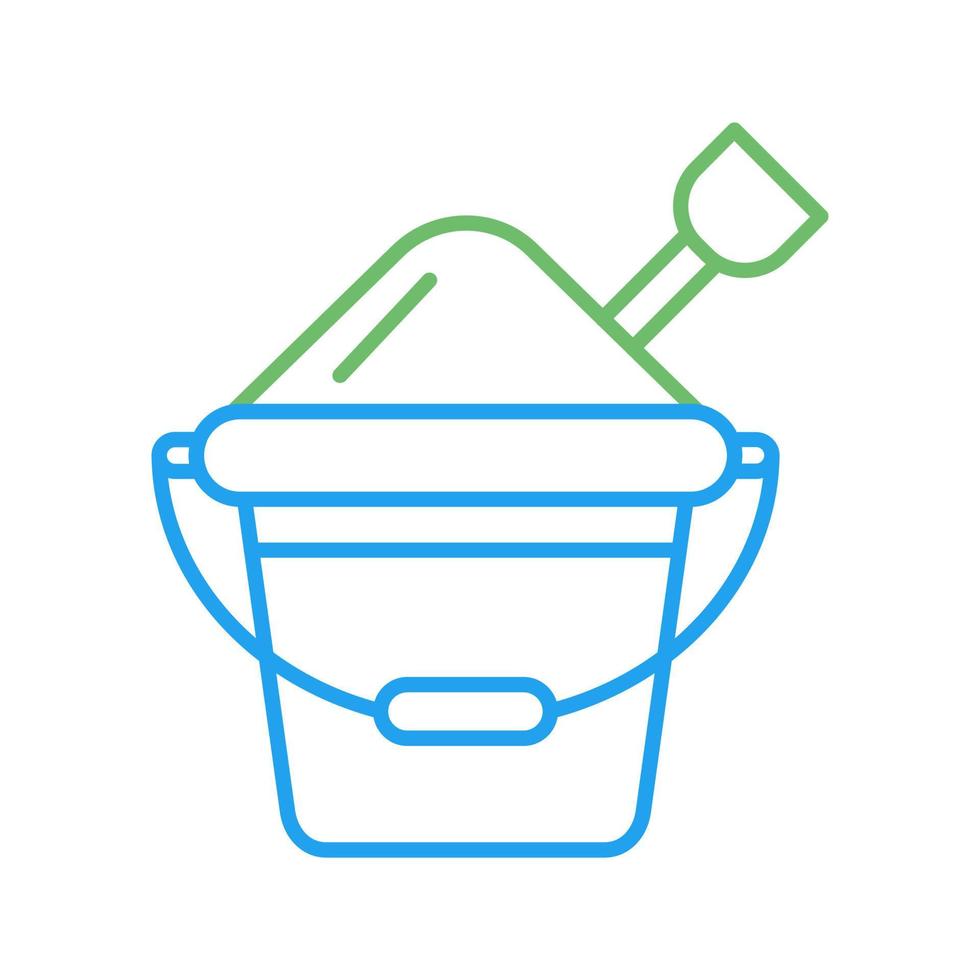 Sand Bucket Vector Icon