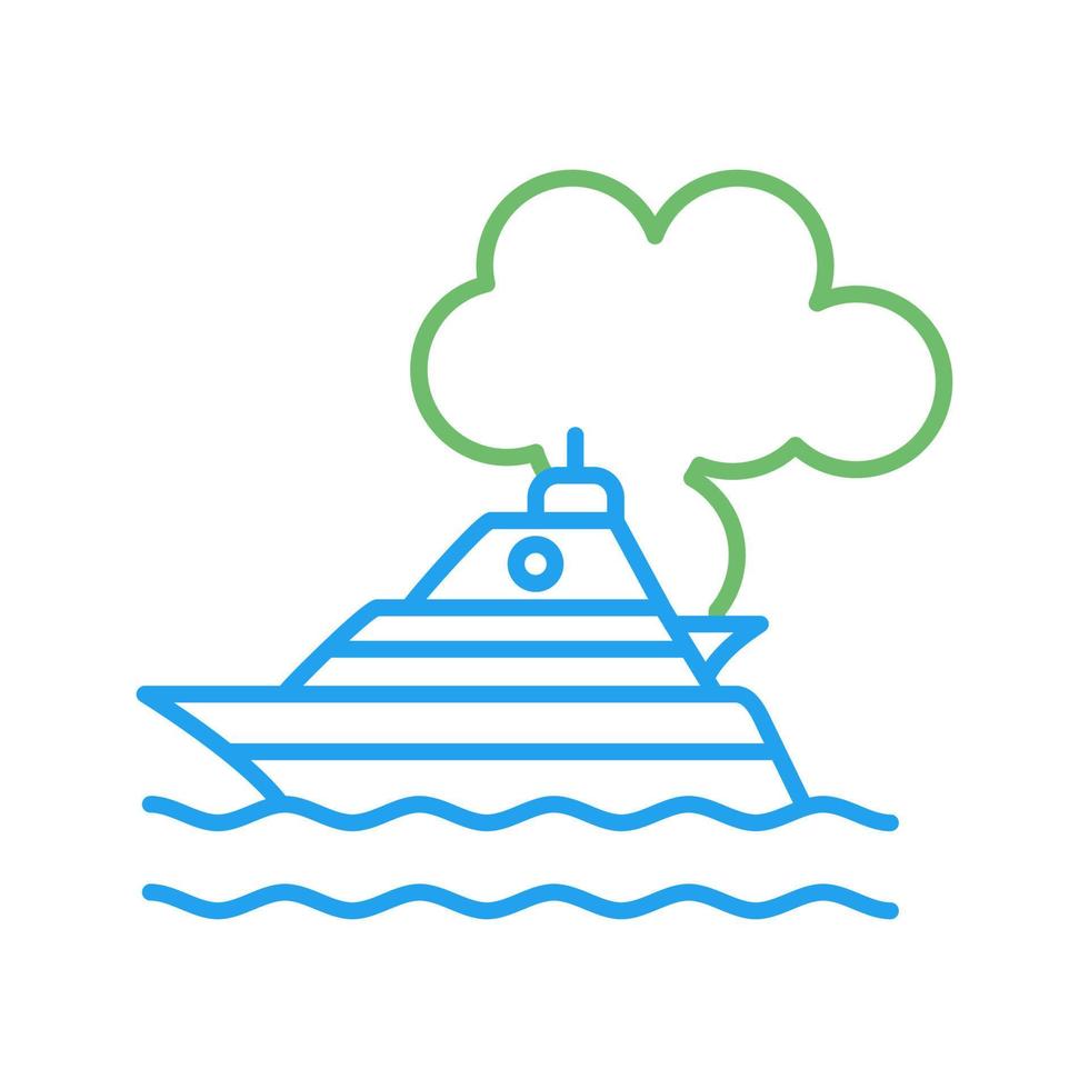 Ship Pollution Vector Icon