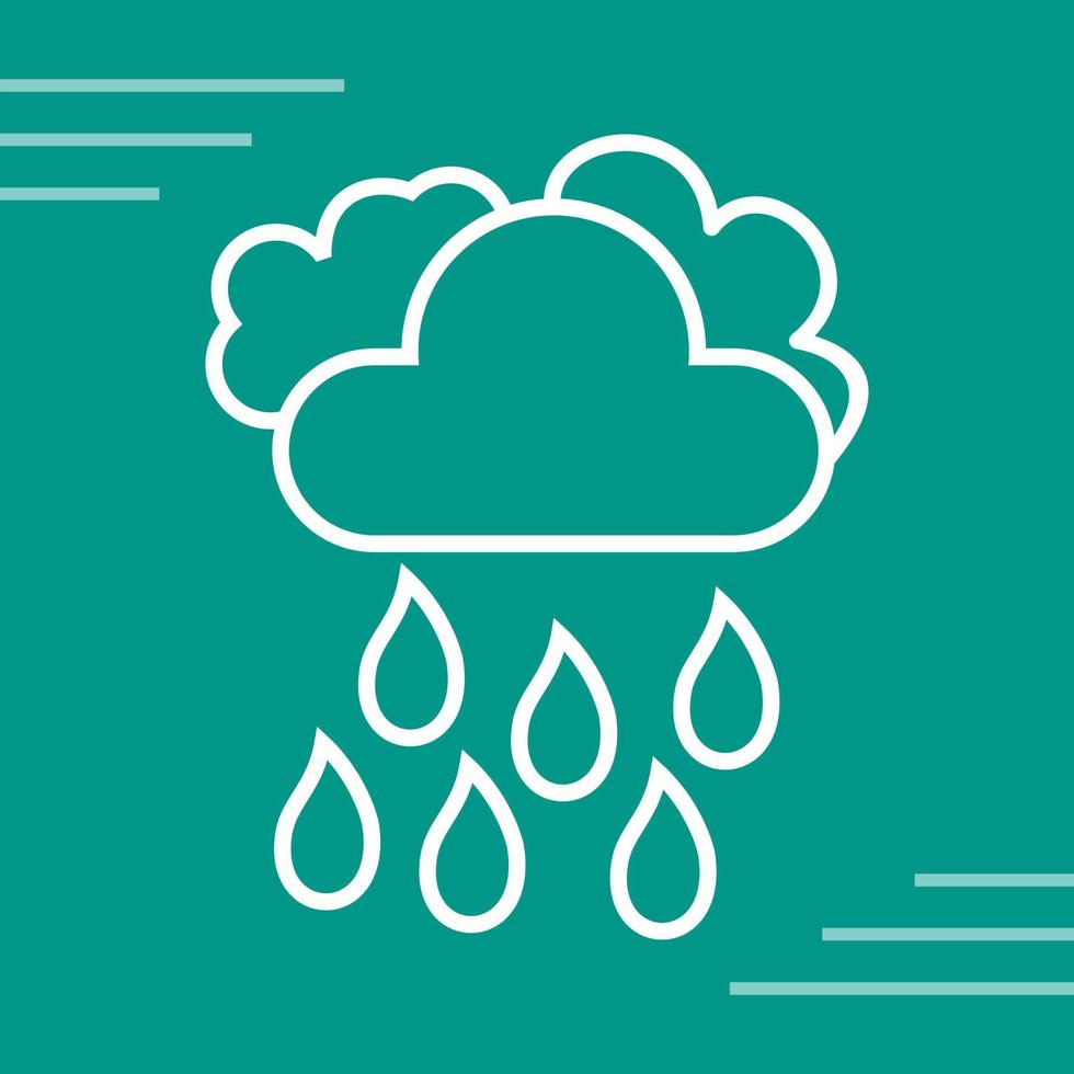 Light Rain Vector Icon
