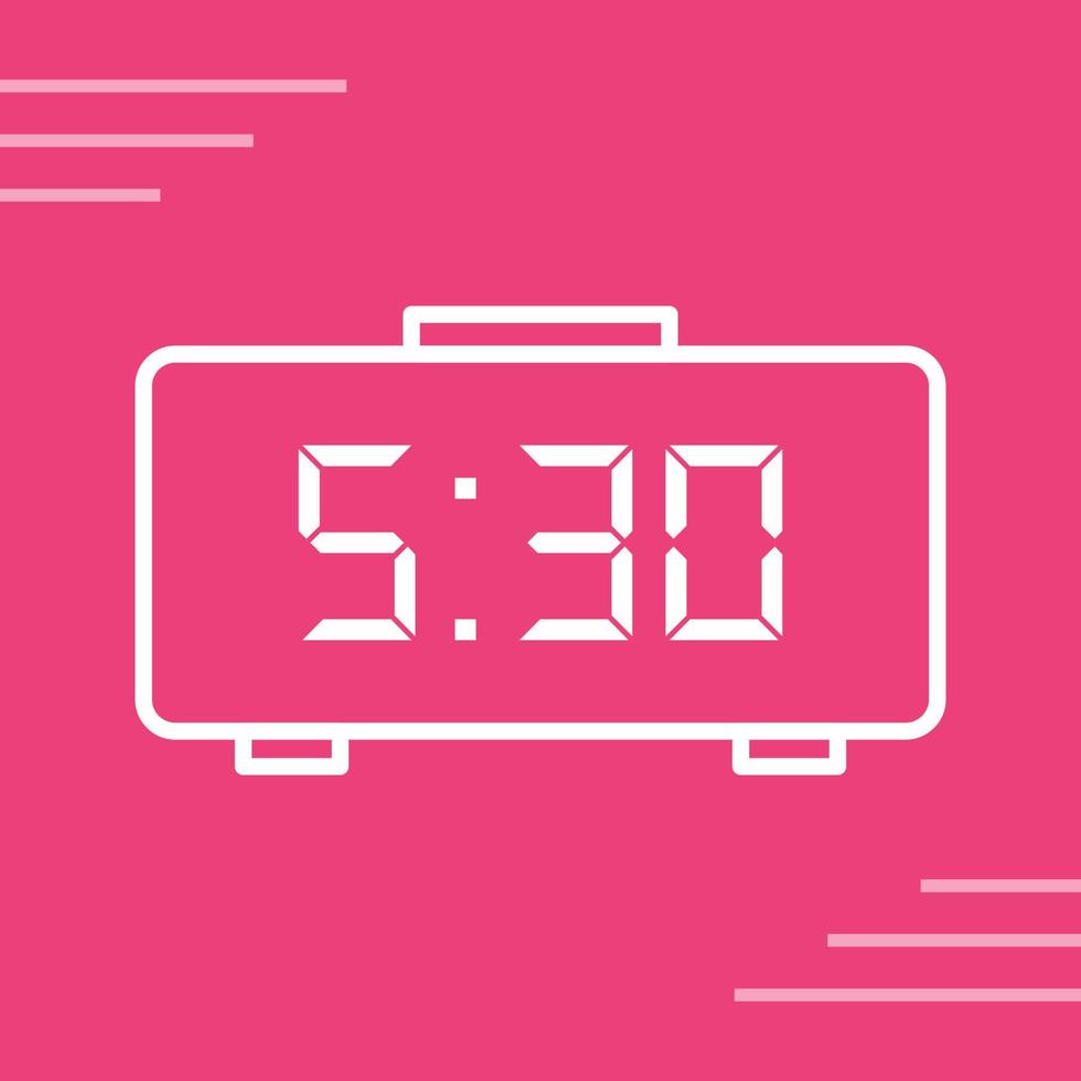 Digital Clock Vector Icon