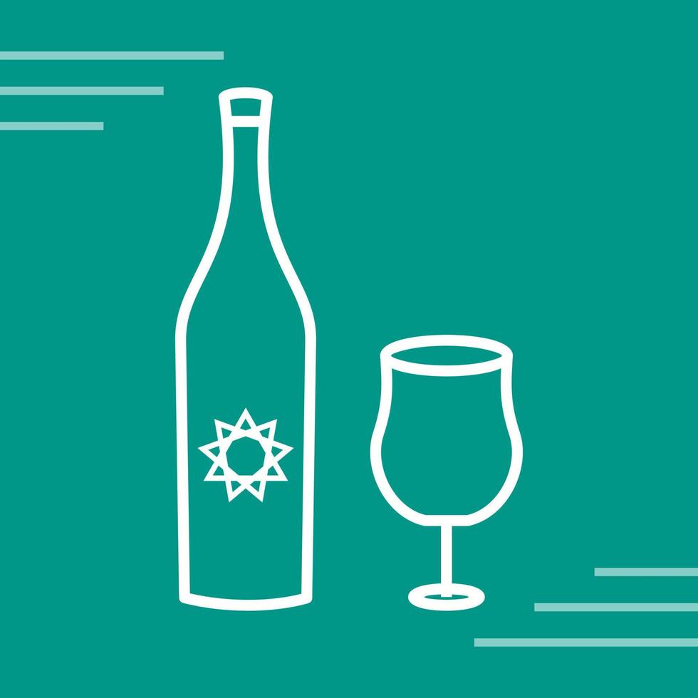 Goblet and Wine Vector Icon