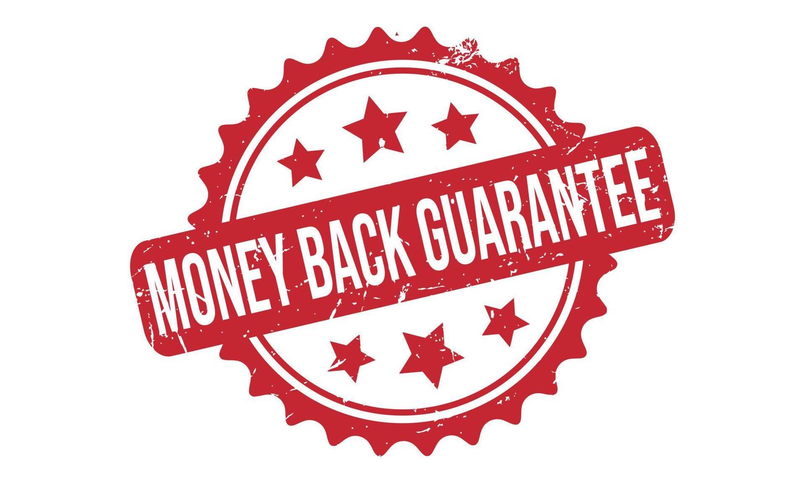 MONEY BACK GUARANTEE Rubber Stamp Seal Vector