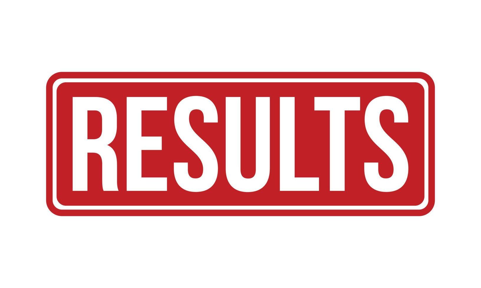 Results Rubber Stamp Seal Vector