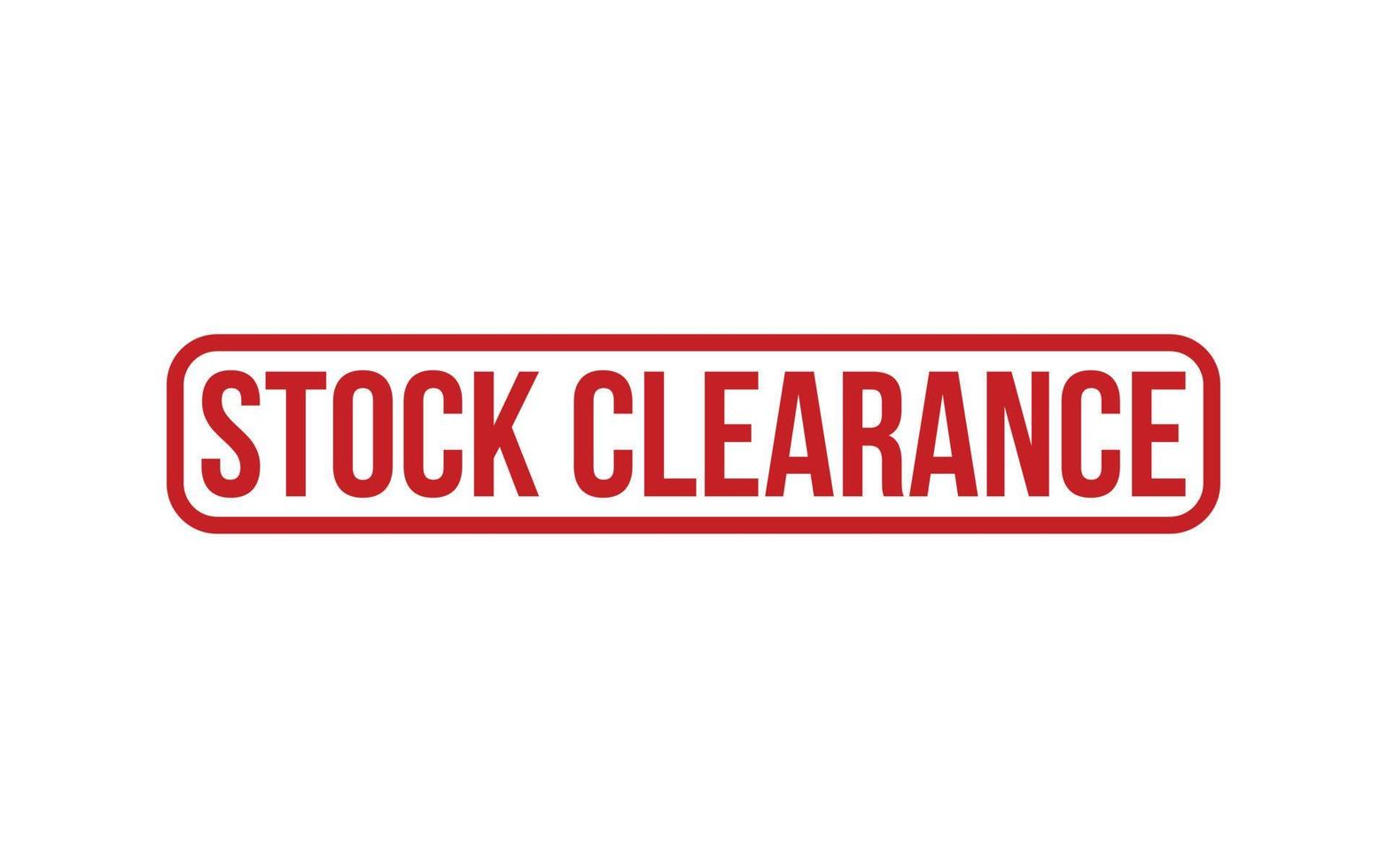 Stock Clearance Rubber Stamp Seal Vector
