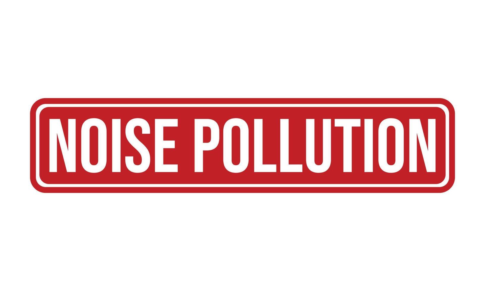 Noise Pollution Rubber Stamp Seal Vector