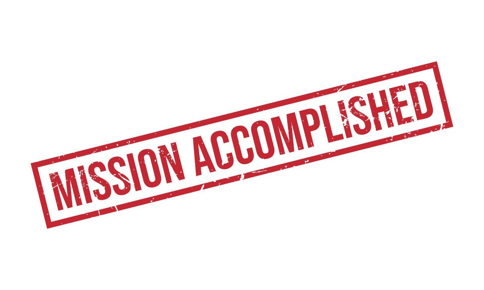 Mission Accomplished Rubber Stamp Seal Vector