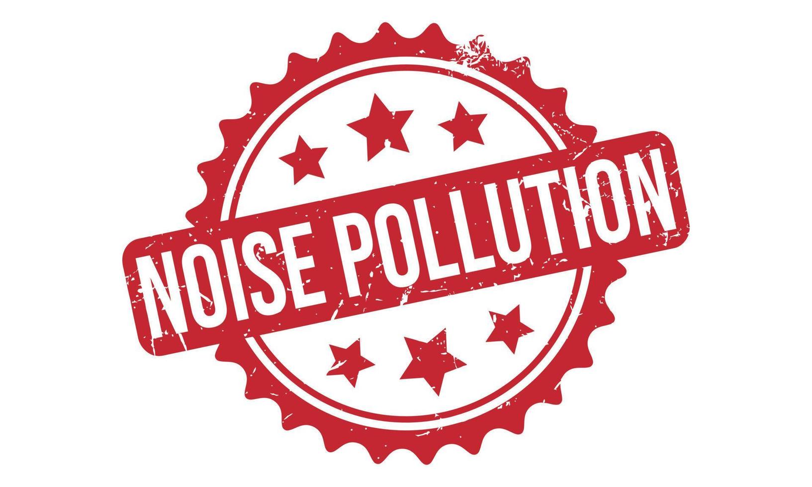 Noise Pollution Rubber Stamp Seal Vector