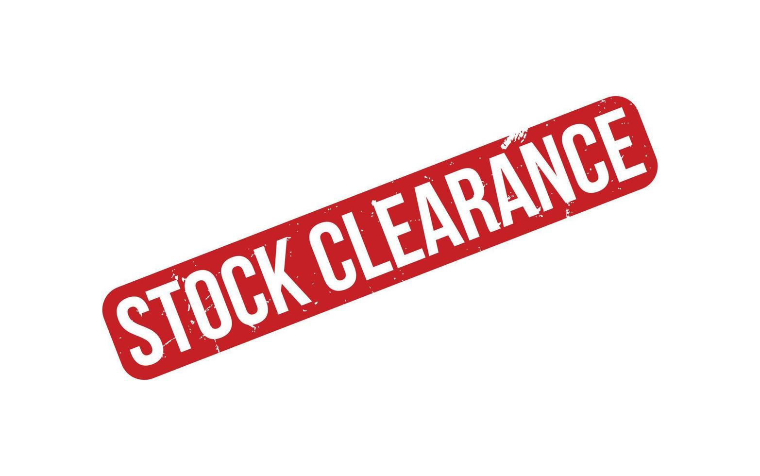Stock Clearance Rubber Stamp Seal Vector