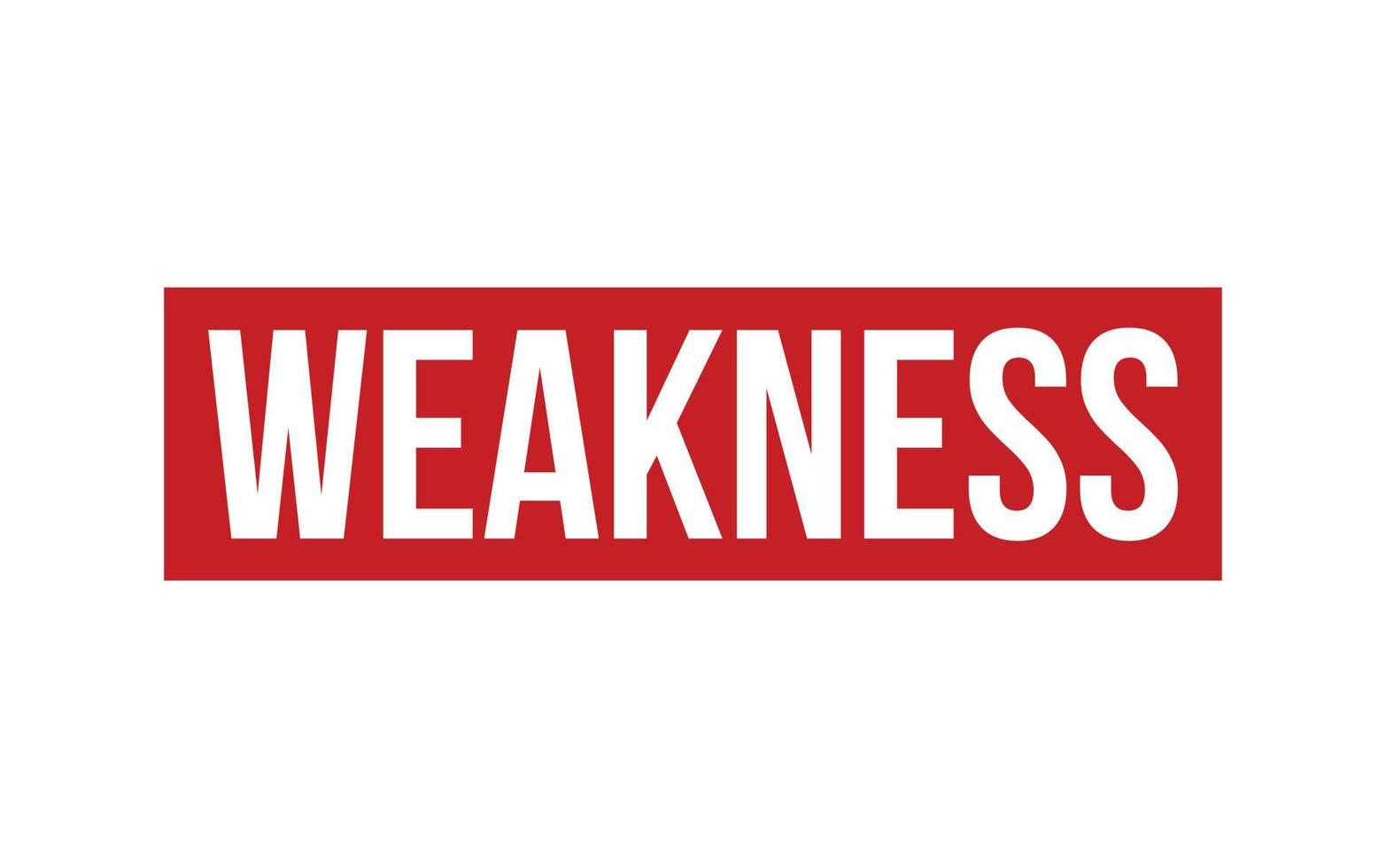 Weakness Rubber Stamp Seal Vector