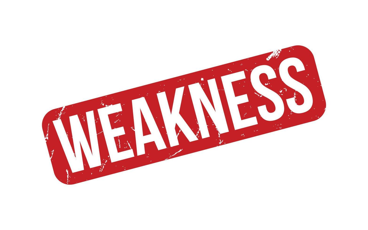 Weakness Rubber Stamp Seal Vector