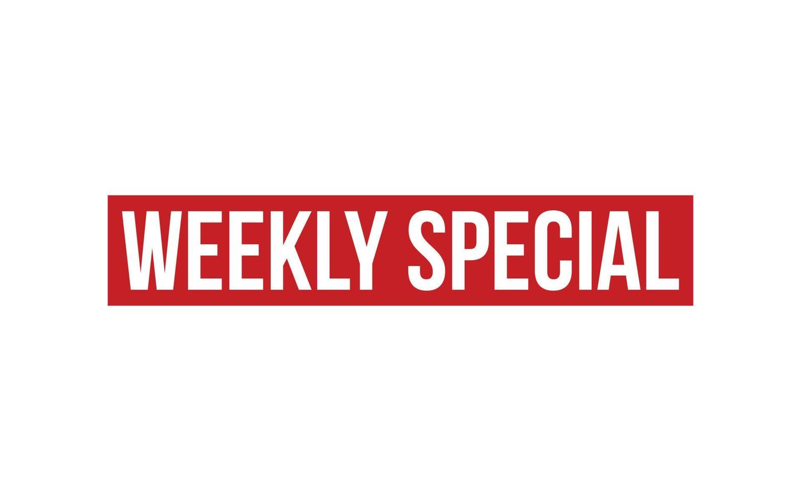 Weekly Special Rubber Stamp Seal Vector