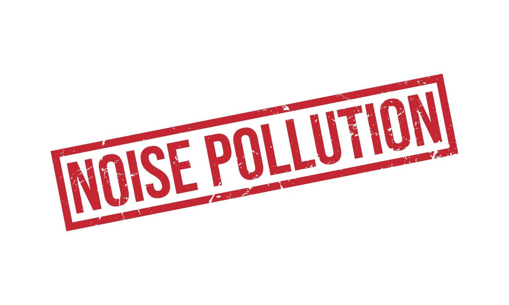 Noise Pollution Rubber Stamp Seal Vector