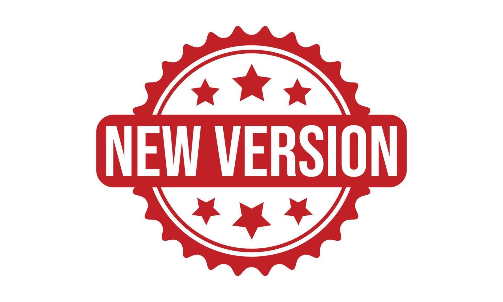 New Version Rubber Stamp Seal Vector