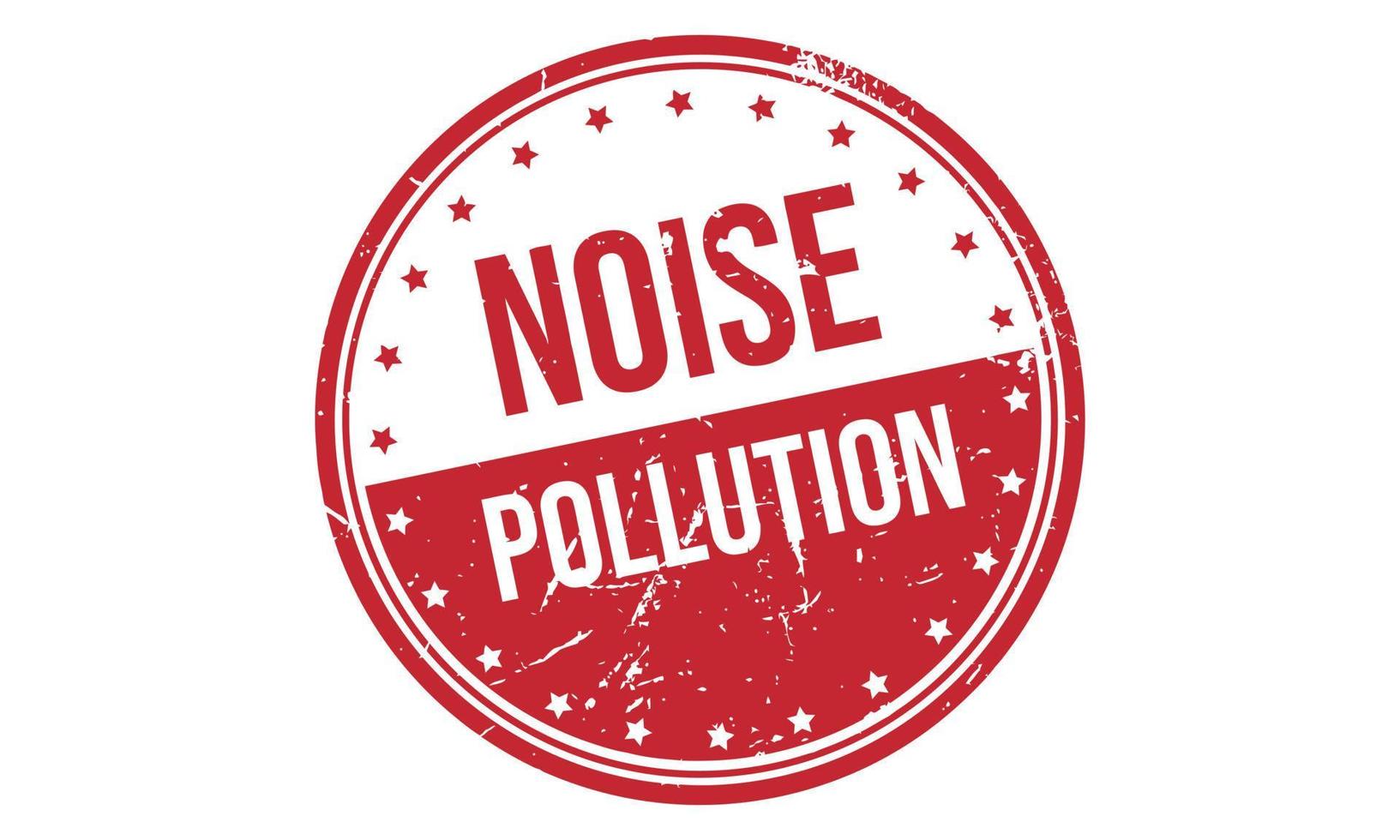 Noise Pollution Rubber Stamp Seal Vector