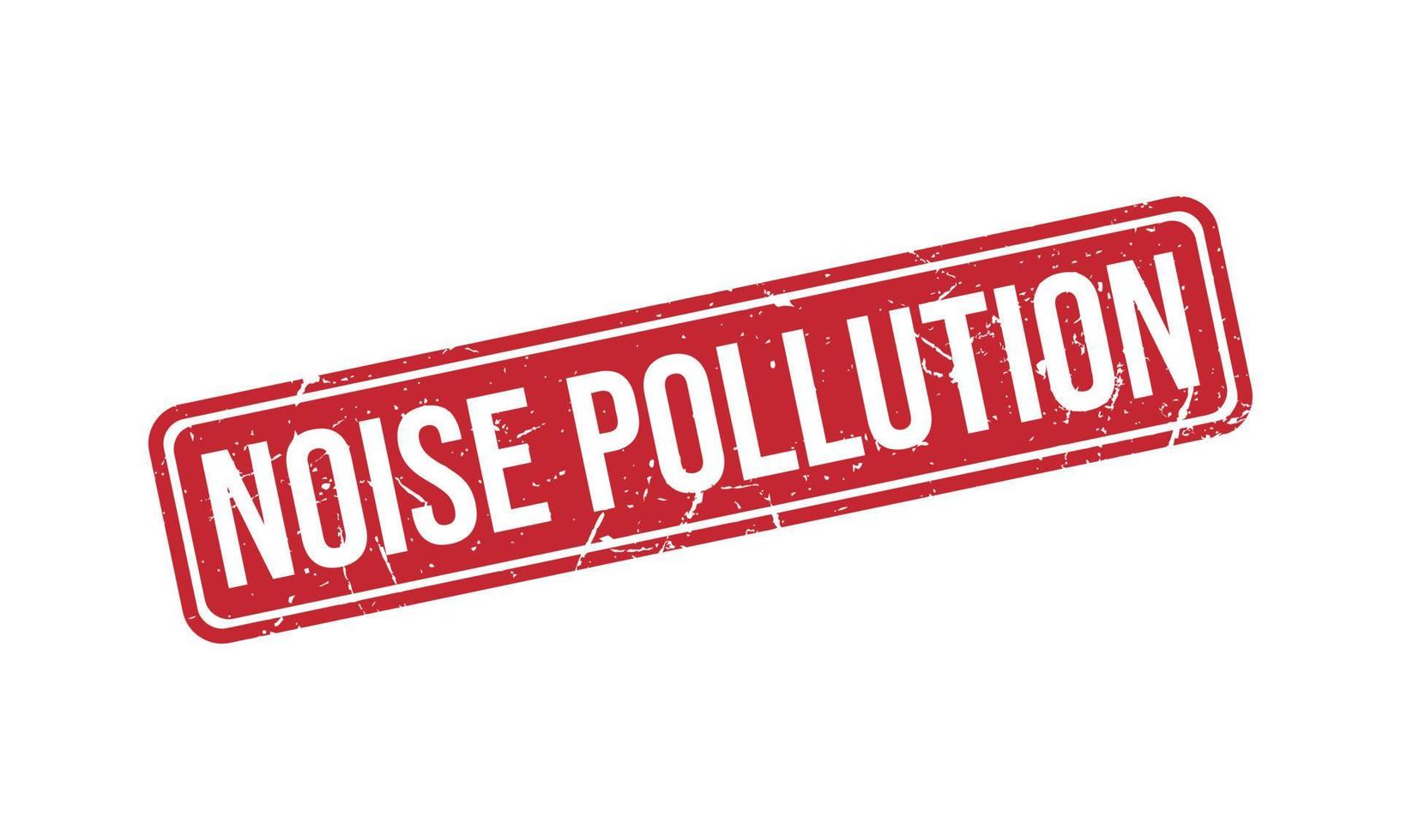 Noise Pollution Rubber Stamp Seal Vector