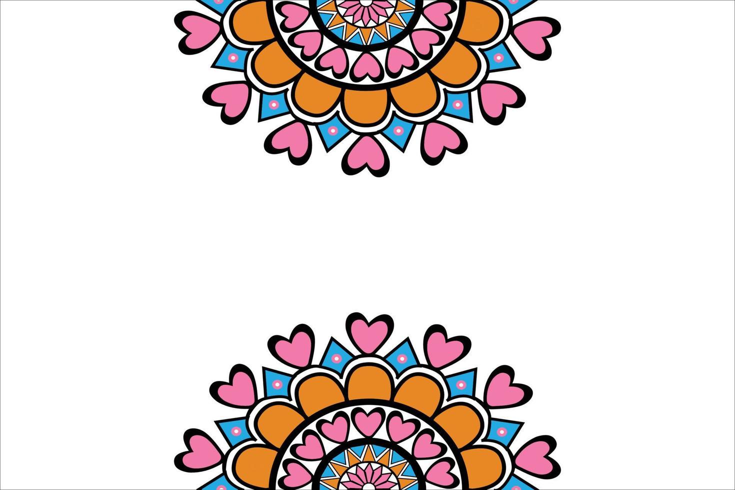 resumen mandala floral decorativo antecedentes diseño vector archivo. lujo mandala vistoso diseño.