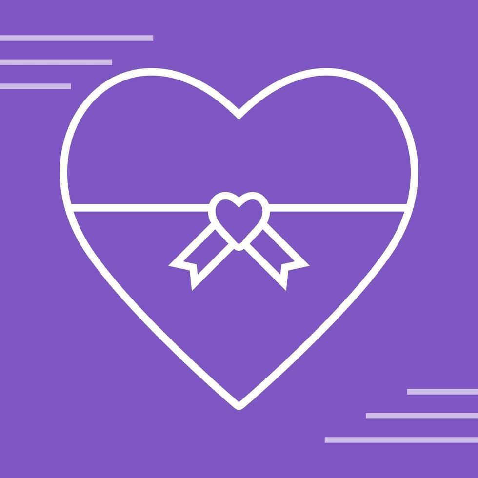 Heart shaped Gift Vector Icon