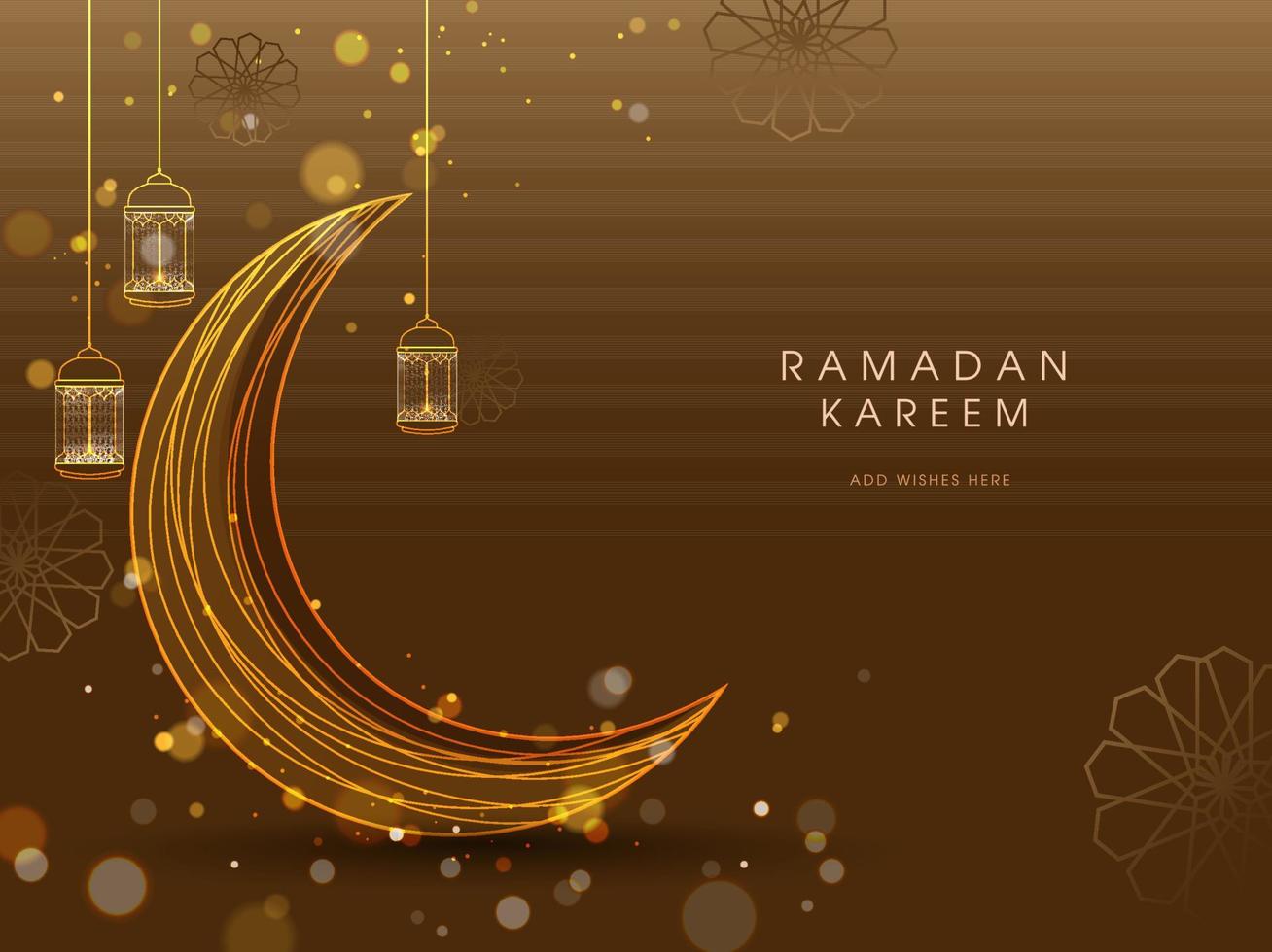 Ramadan Kareem Concept. vector