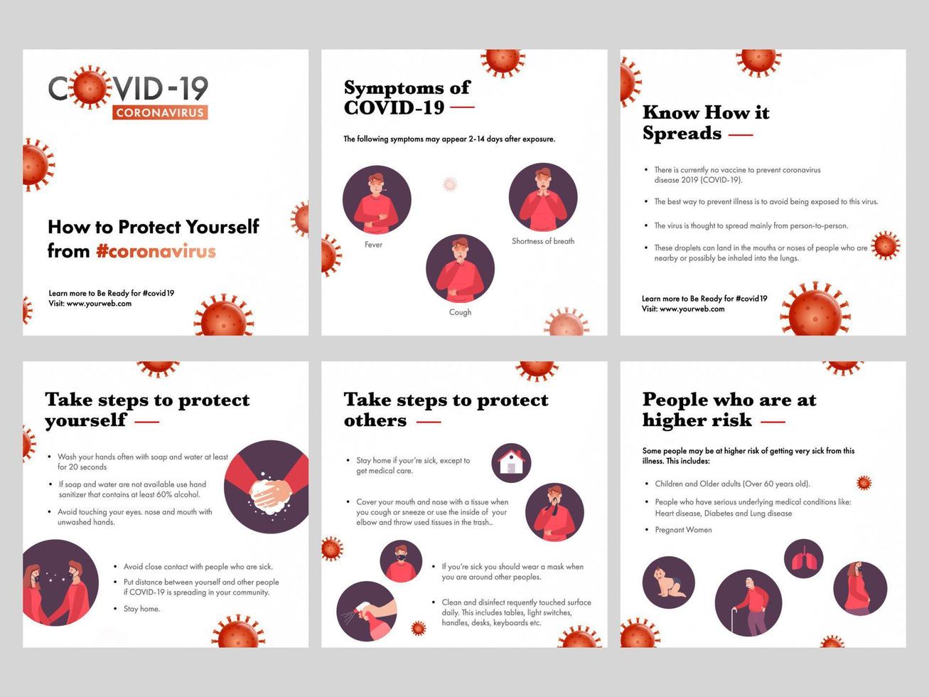 Coronavirus CoV symptoms, risk factors, transmission and prevention detailed presentation. Novel Coronavirus 2019. Pneumonia disease. CoVID-19 Virus outbreak. vector